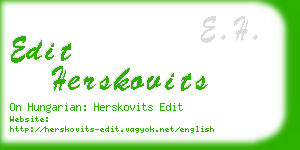 edit herskovits business card